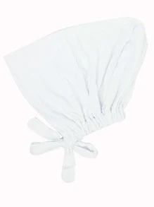 Awegeo Women's Headscarf Lining - Adjustable Tie Headscarf, Soft Breathable Casual Headwrap, Suitable For Daily Wear, Inspired By Hair Protecting Base Cap - White - View 3