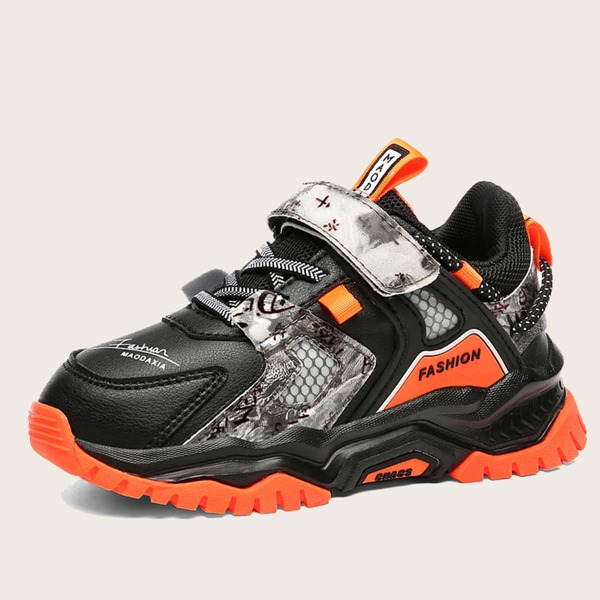 

Boys Colorblock Velcro Strap Sneakers, Multicolor
