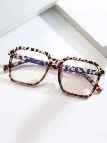 Leopard Pattern Eyeglasses - Multicolor - View 2