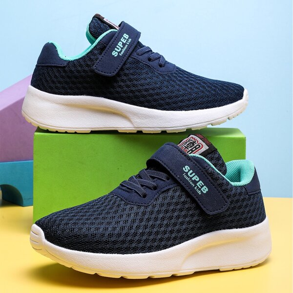 

Boys Minimalist Breathable Running Shoes, Navy blue
