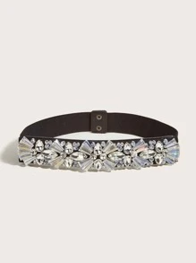 Rhinestone Decor Belt