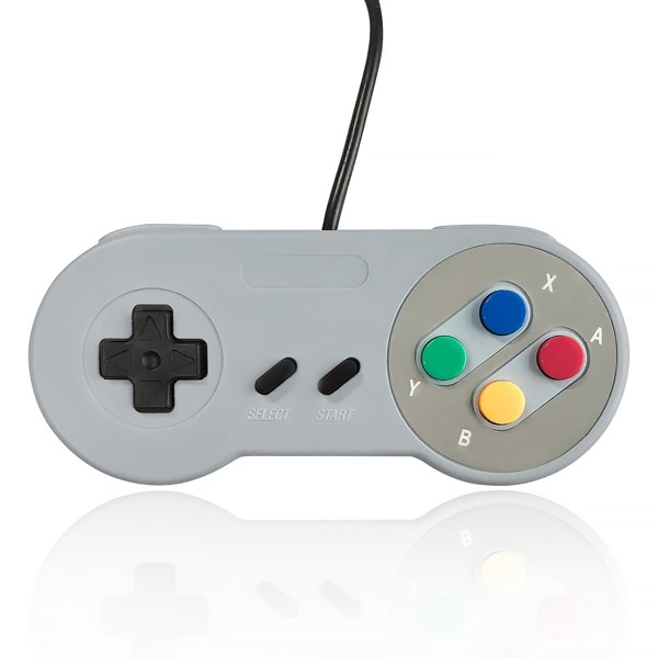 

Vintage Wired Gamepad, Grey