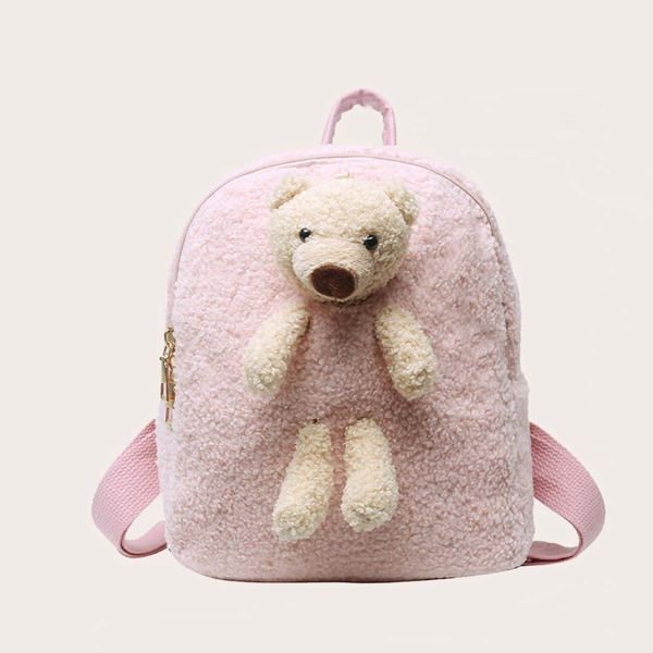 

Kids Doll Decor Fluffy Novelty Bag, Pink