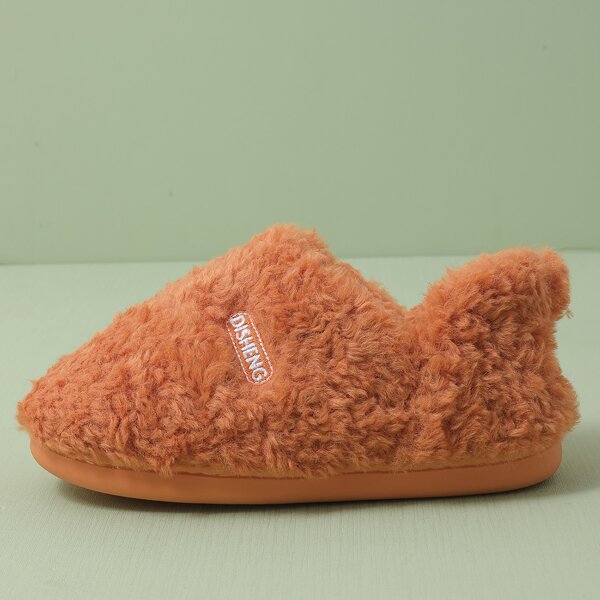 

Minimalist Fluffy Home Slippers, Orange