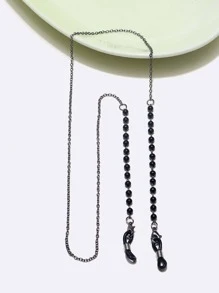 Bead Decor Glasses Chain - Black - View 2