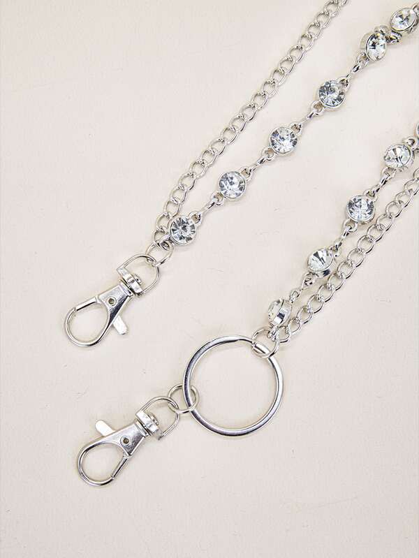 Is That The New Rhinestone Decor Layered Pant Chain ?? ROMWE USA