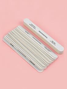 klimonla 專業木指甲銼雙面木金剛砂板，適用於天然和亞克力砂礫100入組、180入組、10入組灰色斑馬紋 - 淺灰色 - 查看 2