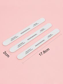 klimonla 專業木指甲銼雙面木金剛砂板，適用於天然和亞克力砂礫100入組、180入組、10入組灰色斑馬紋 - 淺灰色 - 查看 3