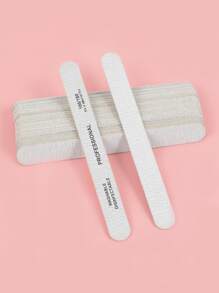 klimonla 專業木指甲銼雙面木金剛砂板，適用於天然和亞克力砂礫100入組、180入組、10入組灰色斑馬紋 - 淺灰色 - 查看 7