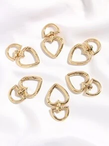 6入組愛心掛飾鑰匙圈