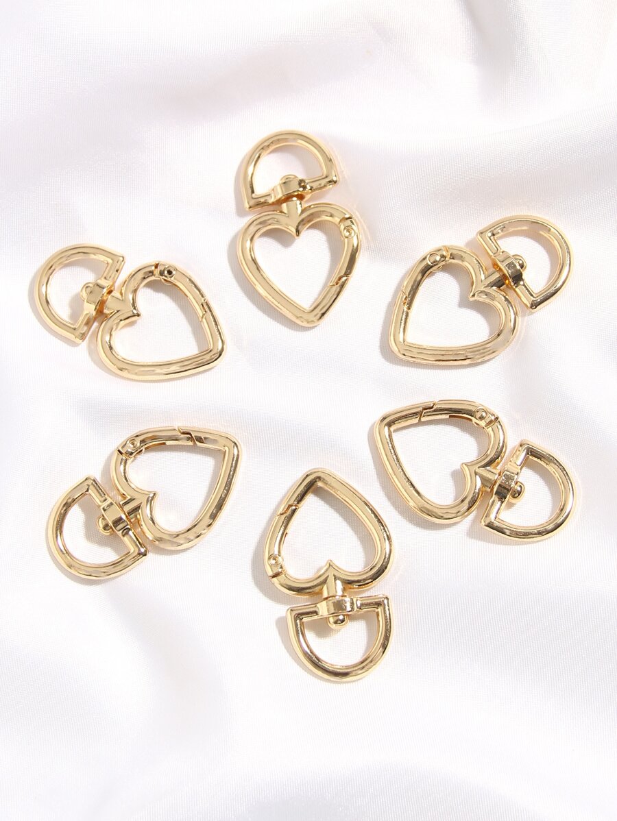6入組愛心掛飾鑰匙圈