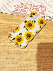 夏日花朵葵花繪製透明手機殼 - 彩色 - 查看 2