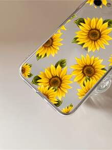 夏日花朵葵花繪製透明手機殼 - 彩色 - 查看 3