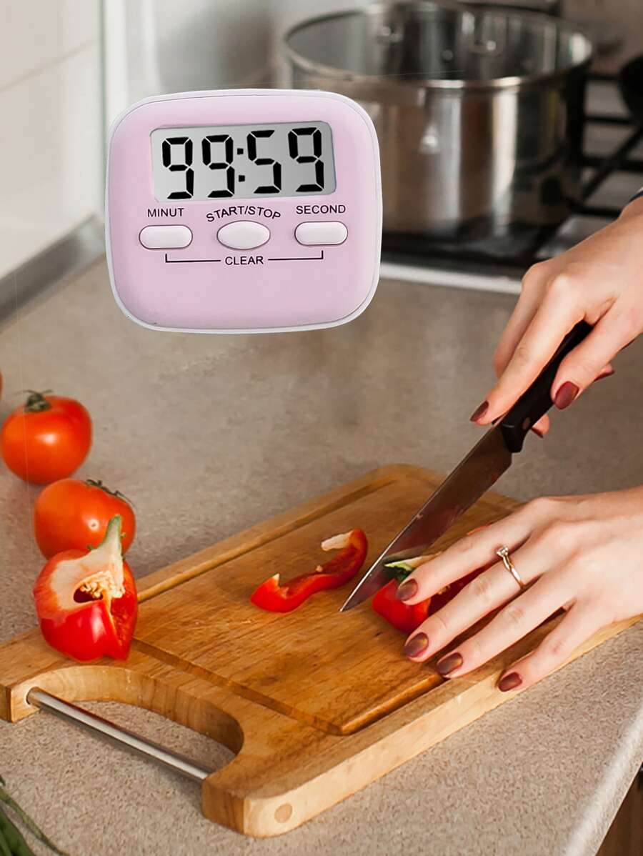 Bộ hẹn giờ đồ họa bếp 1pc - Hồng - Xem 1