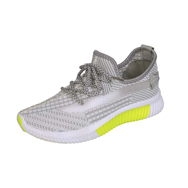 

Breathable Lace Up Design Slip On Sneakers, Grey