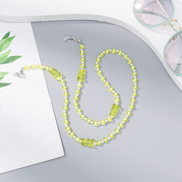 

Bear Decor Face Mask Chain, Yellow