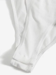 SHEIN EZwear Plus 3pcs Solid Tank Bodysuit - Multicolor - View 4