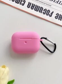 素色耳機殼適用於Airpods Pro - 玫紅色 - 查看 3