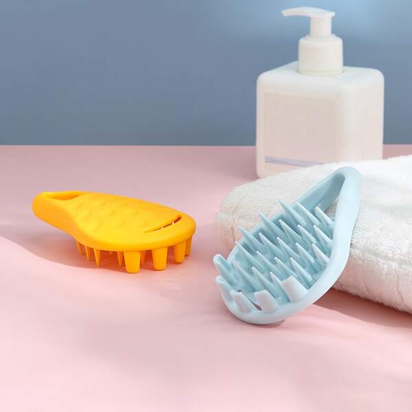

2pcs Random Color Massage Shampoo Brush, Multicolor