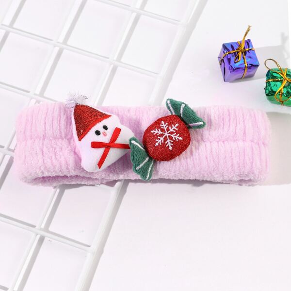 

1pc Christmas Candy Decor Bath Headband, Multicolor