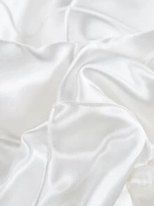 Set de colcha de edredón similar a la seda - Blanco - Ver 4
