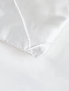 Set de colcha de edredón similar a la seda - Blanco - Ver 5