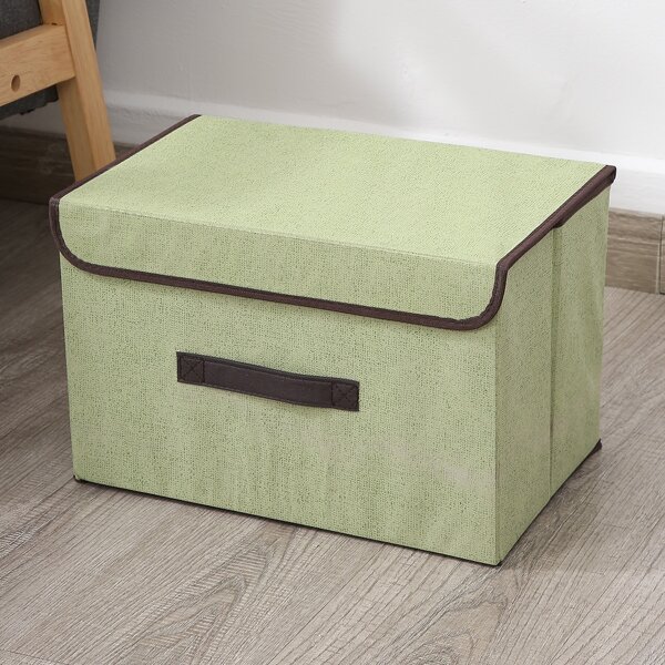

1pc Foldable Clothes Storage Box, Green