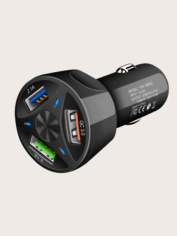 3 Port USB Car Charger SHEIN USA