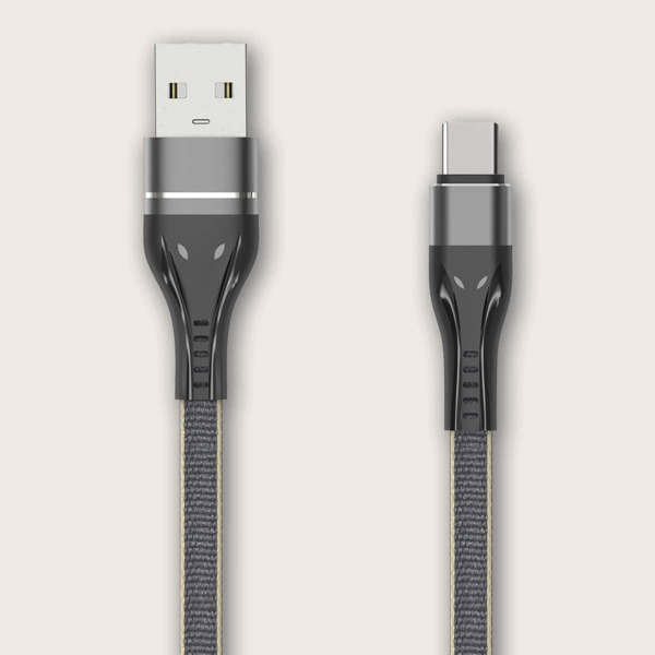 

1шт Кабель для передачи данных Type-C быстрая зарядка, Серый