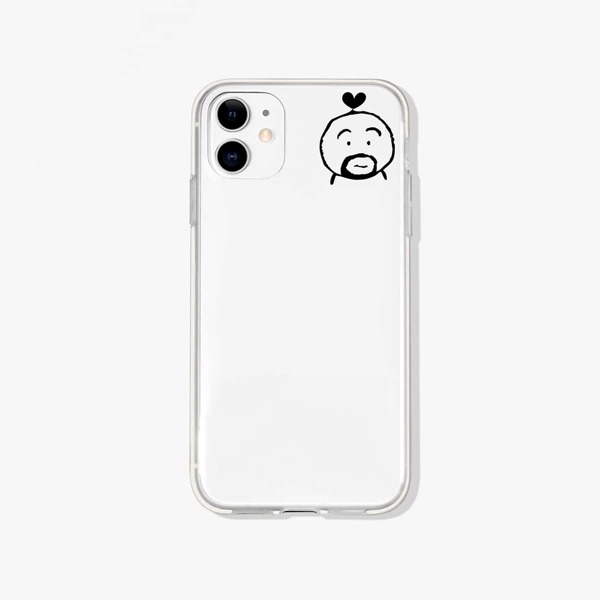 

Cartoon Graphic Clear Phone Case, Multicolor