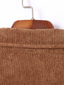 Manfinity Hombres Camisa de color combinado de pana - Multicolor - Ver 5