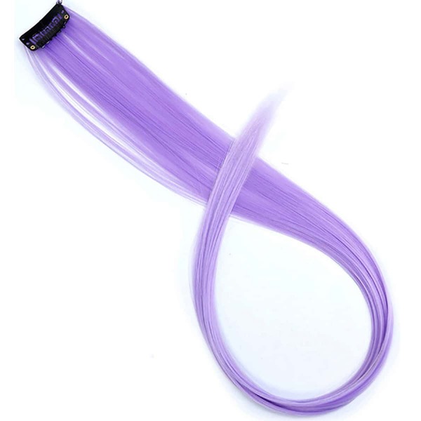 

Long Straight Synthetic Hairpiece, Mauve purple