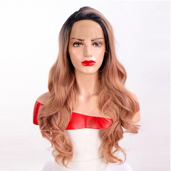 

13*2 Lace Front Ombre Long Curly Synthetic Wig