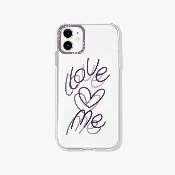 

Letter Graphic Clear Phone Case