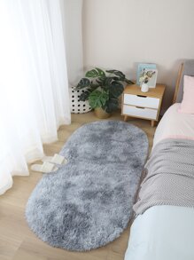Plain Plush Rug - Light Grey - View 1