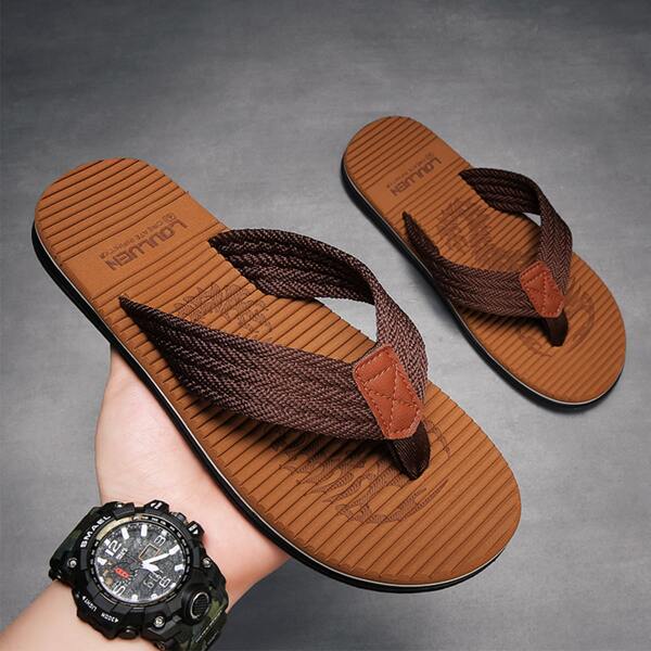 

Men Minimalist Flip-Flops, Brown