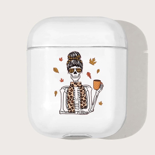 

Skeleton Pattern Case For Airpods, Clear