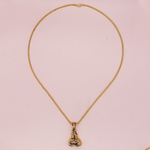

Men Boxing Gloves Charm Necklace, Gold