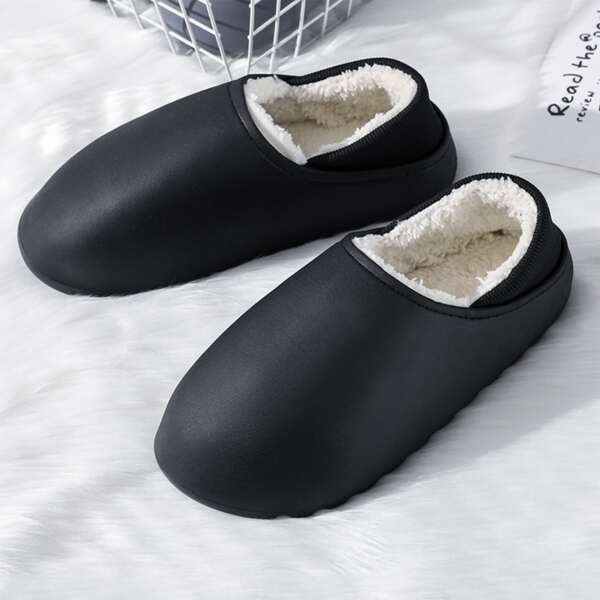 

Men Wide Fit Slippers, Black