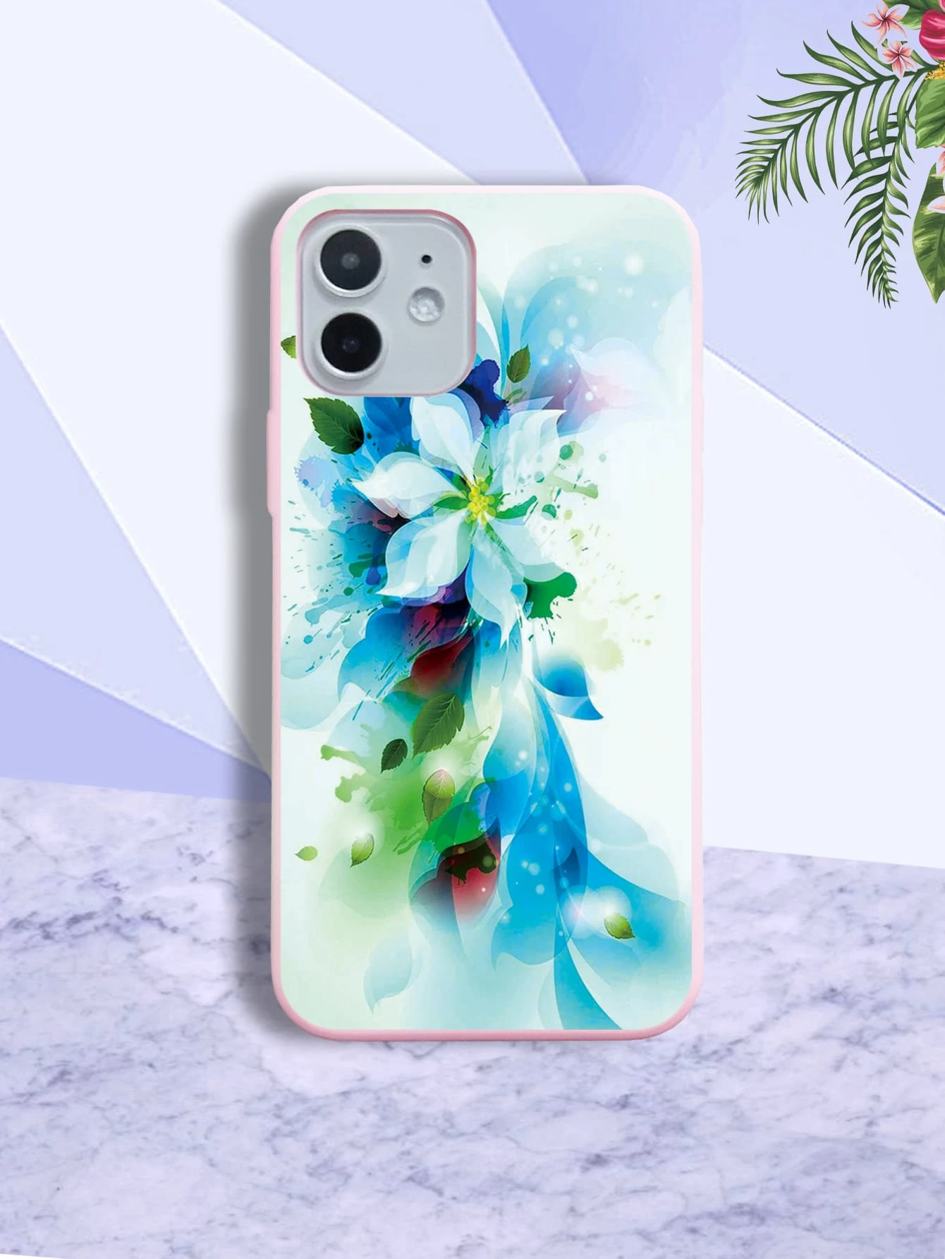 スマホケース 水彩 花 Shein Japan