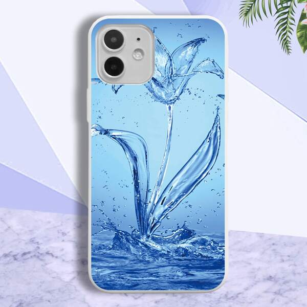 

Чехол для телефона воды узором искусство, Белый