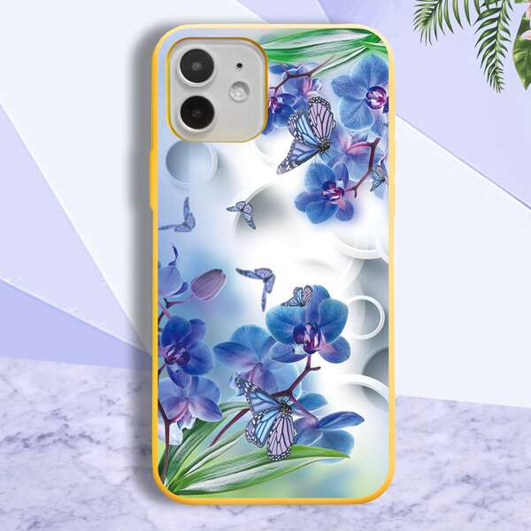 

Butterfly Painted Phone Case, Yellow