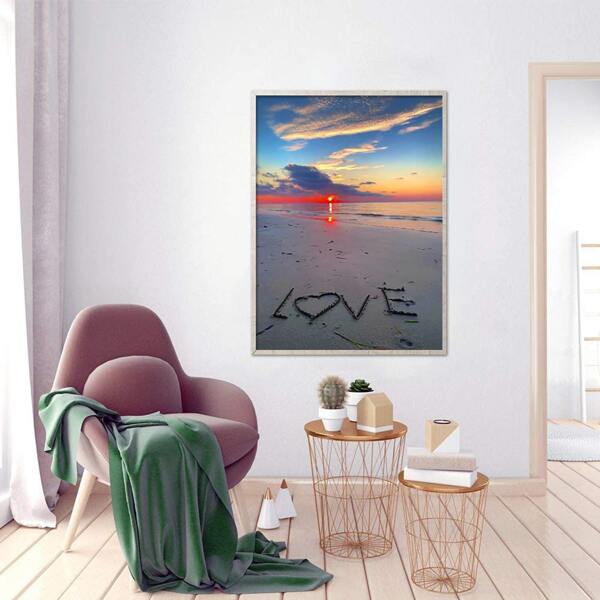 

Beach Scenery DIY Diamond Painting Without Frame, Multicolor