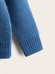 SHEIN Girls Colour Block Chevron Pattern Jumper - Multicolor - View 3