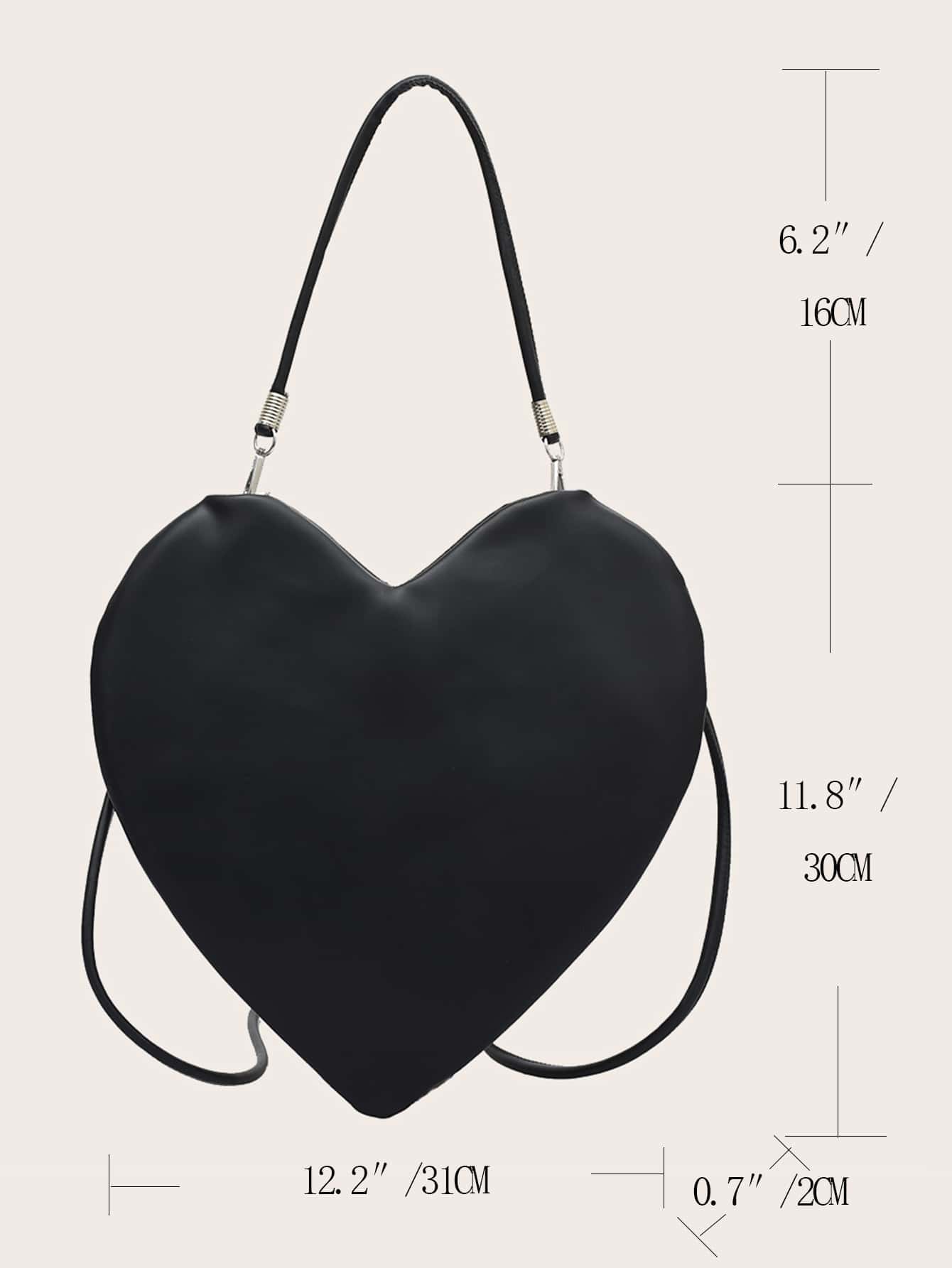 Minimalist Heart Shaped Shoulder Bag SHEIN USA