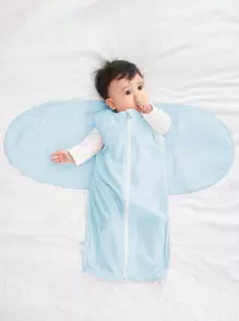 2 件纯色婴儿襁褓毯 情人节爱心款