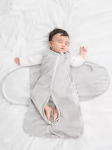 1入組素色嬰兒繈褓毯