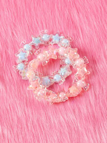 ROMWE Kawaii 2 piezas Pulsera con diseño de estrella - Multicolor - Ver 2