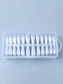 480 piezas Uña postiza transparente - Blanco - Ver 1