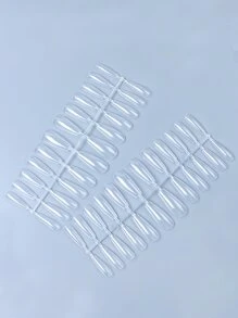 480 piezas Uña postiza transparente - Blanco - Ver 3